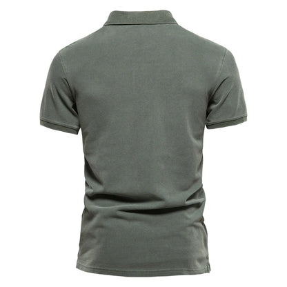 Herren Poloshirt 100% Baumwolle Langlebiger Komfort Formstabiler Kragen