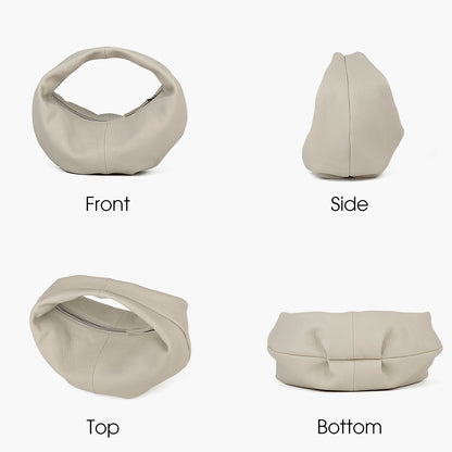 Schafsleder Hobo-Tasche Dumpling-Form | Halbmond