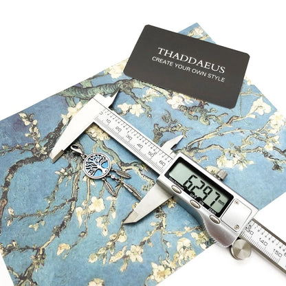 Damen-Charm-Anhänger Traumfänger Baum handgemacht aus Sterlingsilber