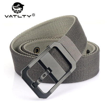 Unisex-Gürtel Aus Nylon Beidseitig Tragbar Reversibel Mit Metall-Schnalle 105–120 cm