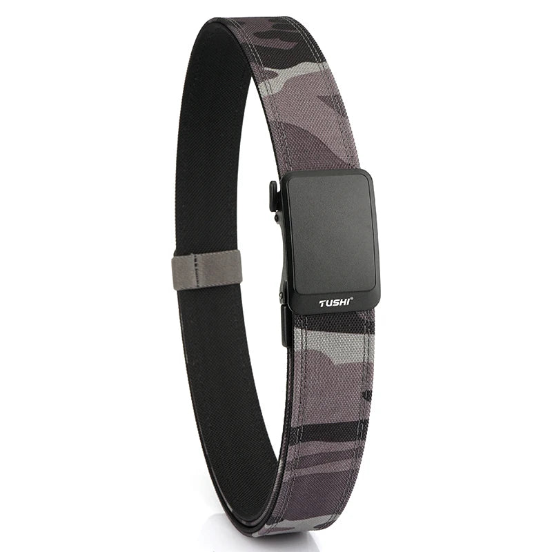 Herren-Taktischer Gürtel aus Nylon mit automatischer Metall-Schnalle und matte Oberfläche