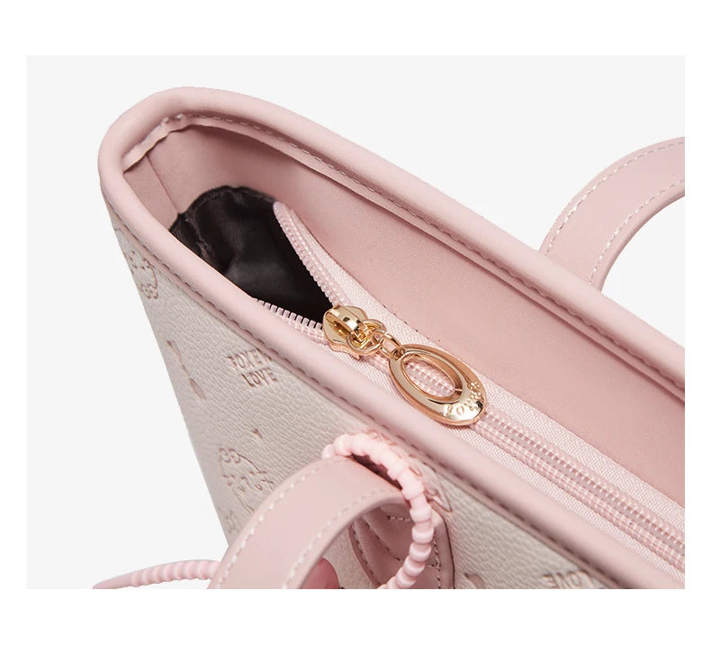 Damen Schultertasche Aus PVC-Leder Mit Großer Kapazität Im Alltag