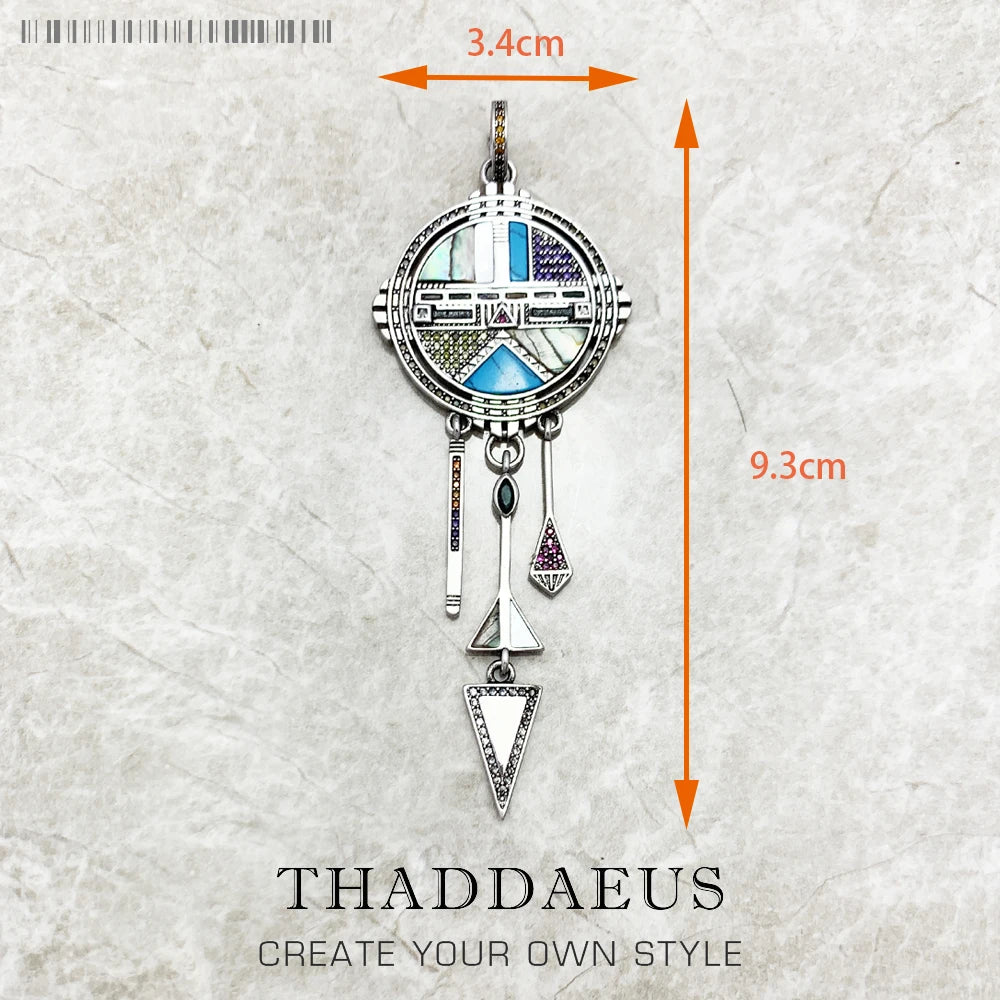 Damen-Charm-Anhänger Amulett magisch Natur Glück aus Sterlingsilber