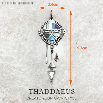 Damen-Charm-Anhänger Amulett magisch Natur Glück aus Sterlingsilber
