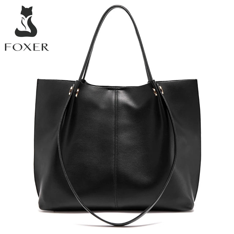 Damen Schultertasche Aus Splitleder Retro-Stil Großes Fassungsvermögen