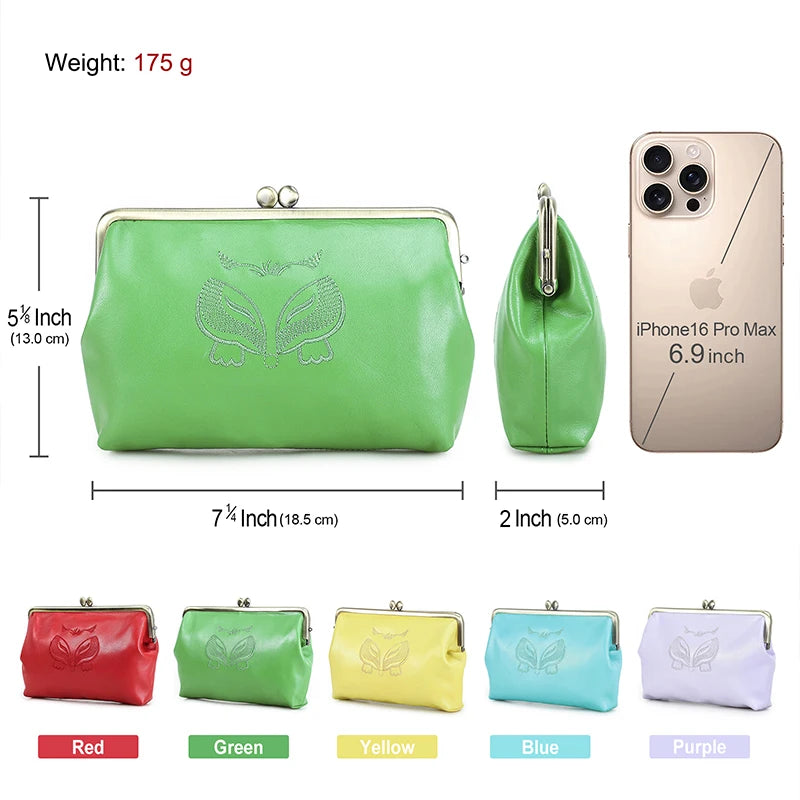 Damen Echtleder Geldbörse Fuchs Design bunt Luxus Designer Reise Geschenk