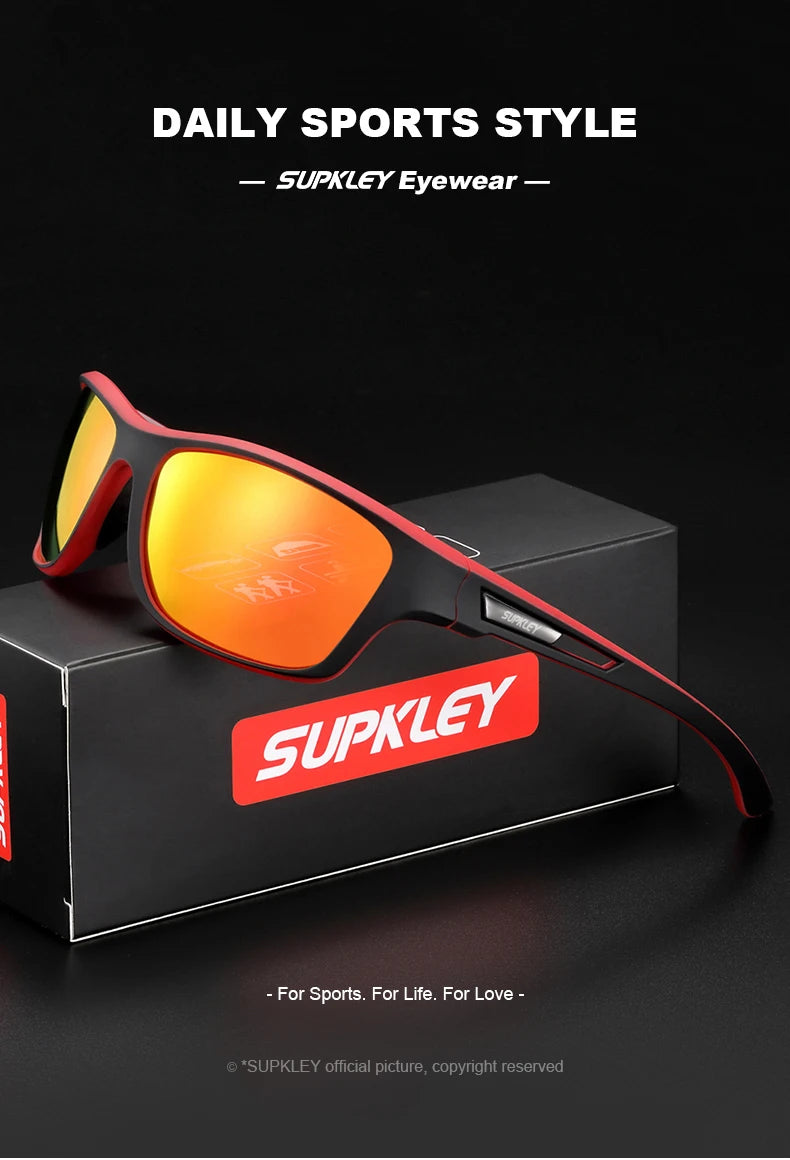 Sonnenbrille Sport polarisiert bunt UV400 Spiegel Bergsteiger Herren