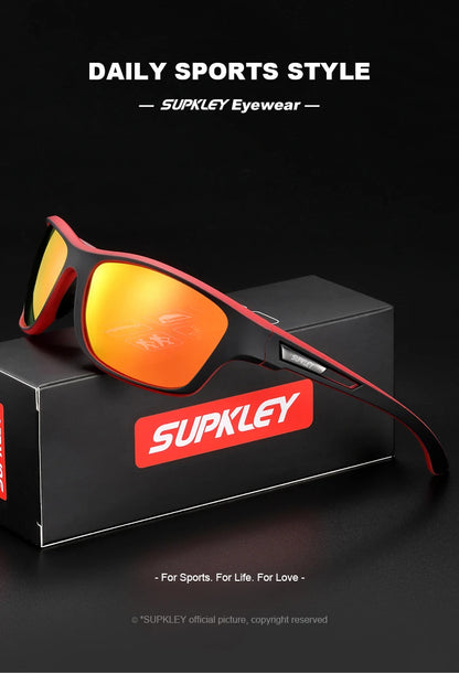 Sonnenbrille Sport polarisiert bunt UV400 Spiegel Bergsteiger Herren