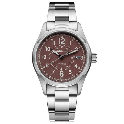 Herren-Vintage-Automatikuhr mit NH35A-Werk und Saphirglas