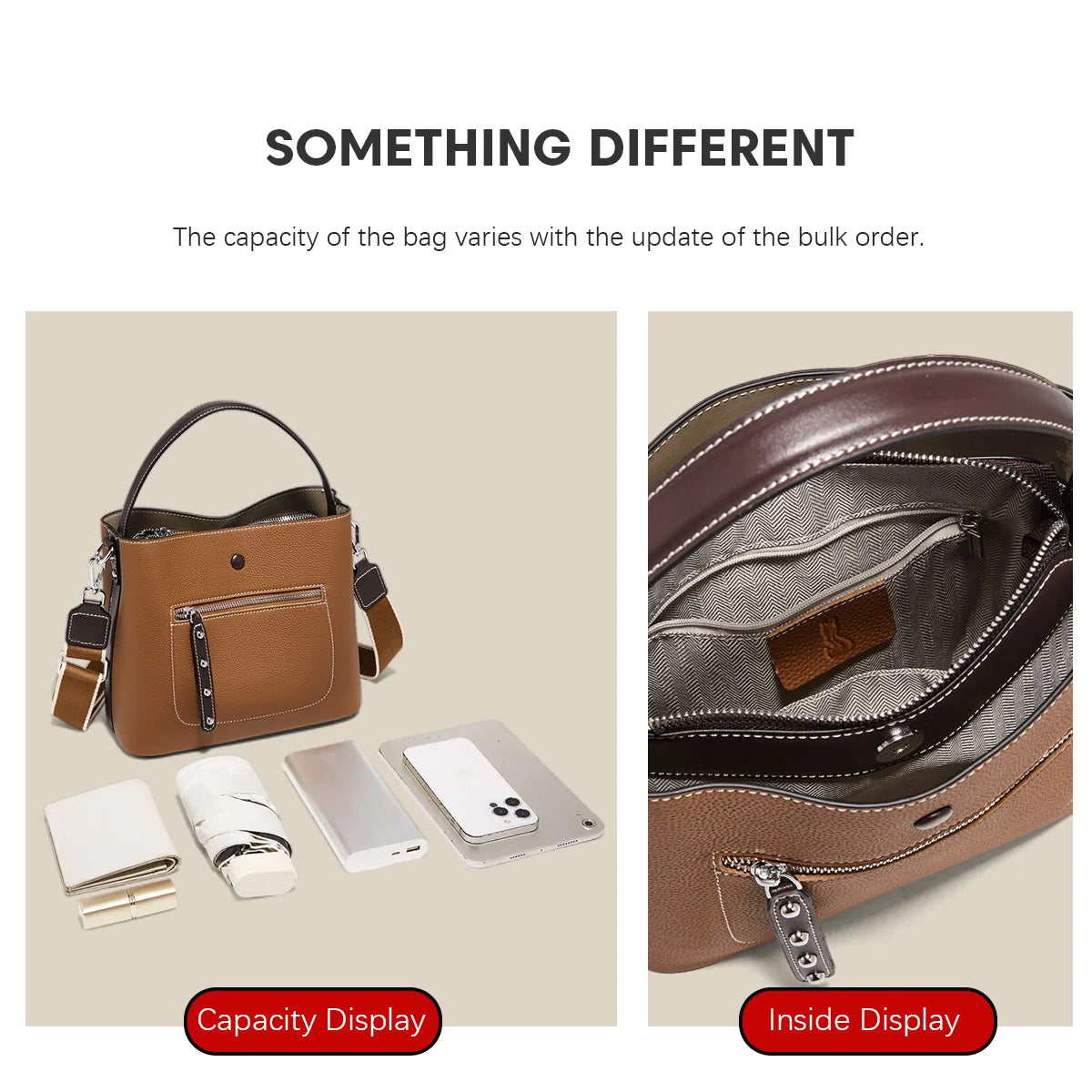 Damen-Handtasche aus echtem Leder Großes Fassungsvermögen Pflegeleichtes Design Alltagsbegleiter