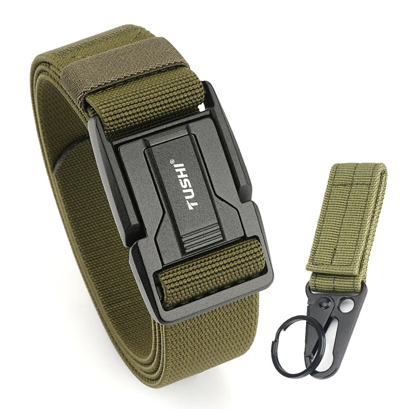 Herren-Gürtel aus Nylon mit Magnetische Schnalle und Schnellverschluss für Alltag und Freizeit