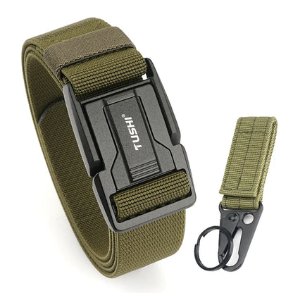 Herren-Gürtel aus Nylon mit Magnetische Schnalle und Schnellverschluss für Alltag und Freizeit