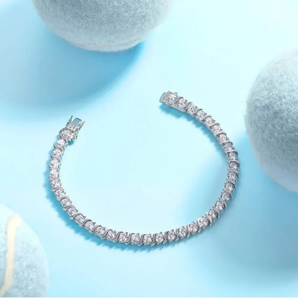 Damen-Armband mit zertifiziertem Moissanit