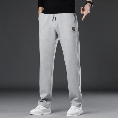 Herren Freizeit Hose aus dicker Nachahmung Baumwolle mit elastischen Taschen