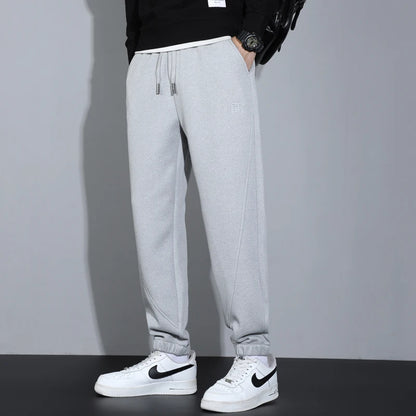 Herren Jogginghose aus weichem Fleece für Herbst und Winter mit Taschen