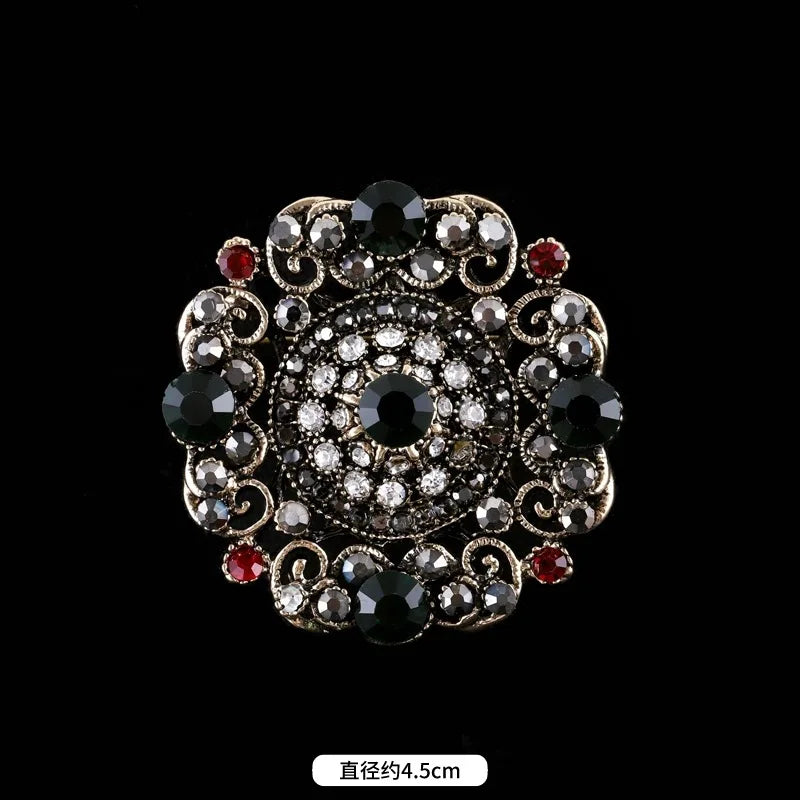 Brosche Metall Barock Vintage Retro Palast Revers Pin Unisex Party