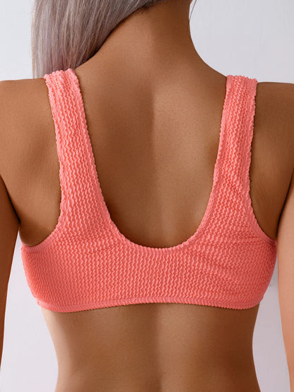Braunes Bikini-Set mit Push-up-Effekt – verführerische Bademode für Strand und Pool