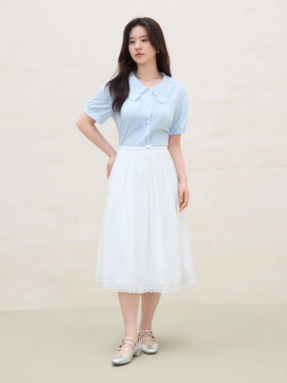 Elegantes Damen-Spitzenshirt in Übergröße – vielseitig und modisch für das Büro
