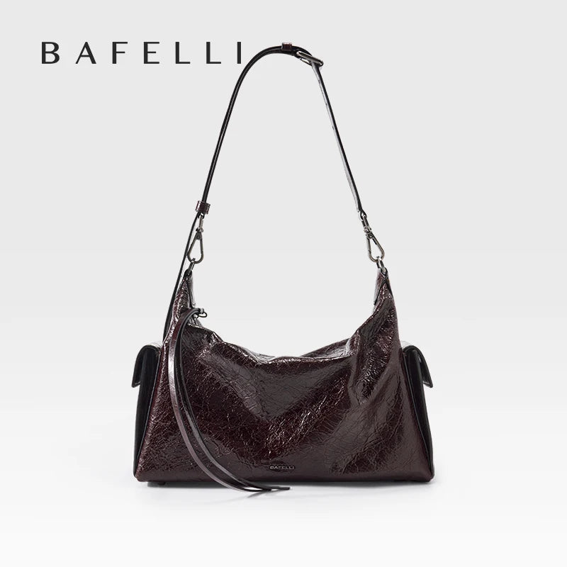 Praktische Echtledertasche Leichte Schultertasche Für Damen