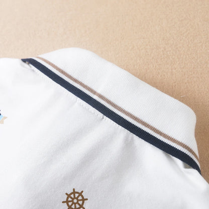 Jungen-Shirts, 2024, neues Sommer-Top, Poloshirt, hochwertige Kinderkleidung, kurzärmeliges Baumwoll-T-Shirt für Kinder
