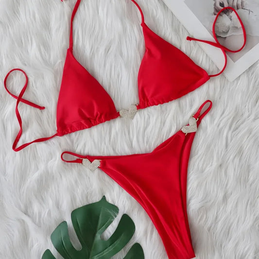 Sexy Bikini-Set für Damen mit Push-up-Effekt – ideal für Strand und Pool