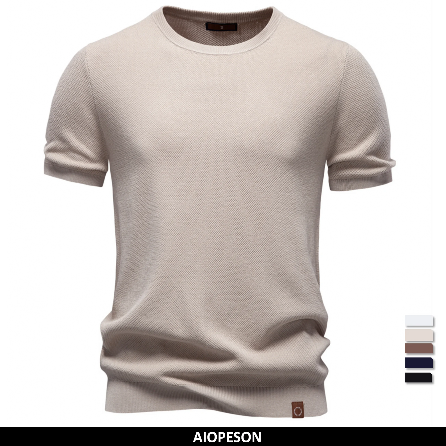 Atmungsaktives Herren Tshirt Aus Kühlender Eisseide Für Den Sommer