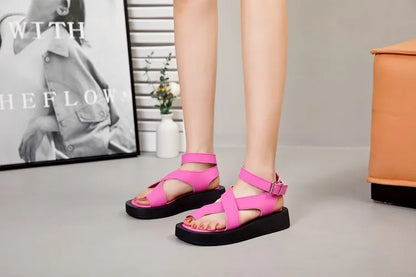 Aiyuqi Frauen Sommers andalen neue echte Leder Damen Sandalen flache Mode Sandalen Frauen