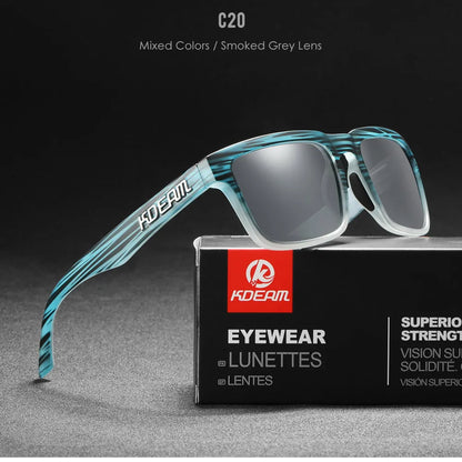 Sonnenbrille quadratisch polarisiert Angeln Lifestyle Spiegel Hartbox Unisex