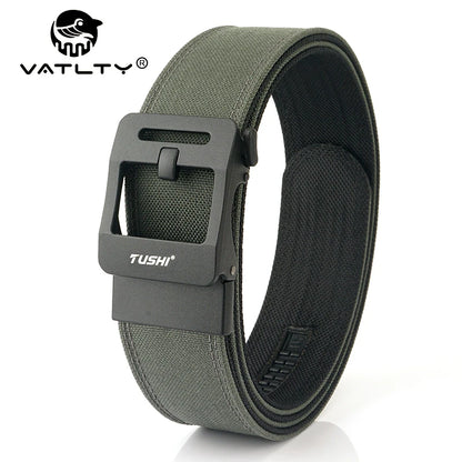 Herren Taktischer Gürtel Aus Nylon 1100D Mit Automatik-Schnalle Breite 4,3 cm Robuster Militärischer Alltags-Gürtel Grau
