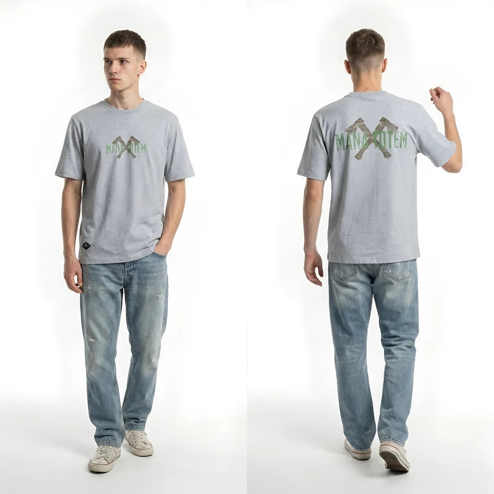 Premium Herren T-Shirt Aus 100% Baumwolle Mit AX Print