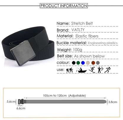 Unisex Elastischer Gürtel für Outdoor Aktivitäten Leicht Flexibel zum Wandern und Angeln Metallfrei