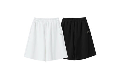 Damen Shorts aus leichtem Nylon-Baumwoll-Mix mit elastischer Taille und Taschen
