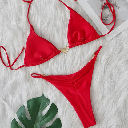 Sexy Bikini-Set für Damen mit Push-up-Effekt – ideal für Strand und Pool