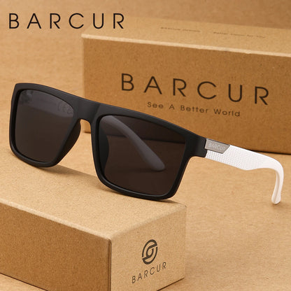 Sonnenbrille quadratisch Business minimalistisch UV400 polarisiert Herren