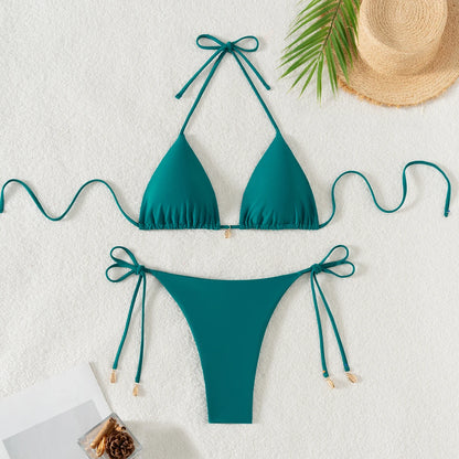 Push-Up-Bikini-Set für Damen mit brasilianischem Schnitt – ideal für Strand und Pool