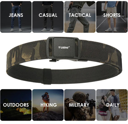 Herren-Gürtel aus Nylon mit Automatischer Schnalle Robuster Taktischer Gürtel für Arbeit und Outdoor