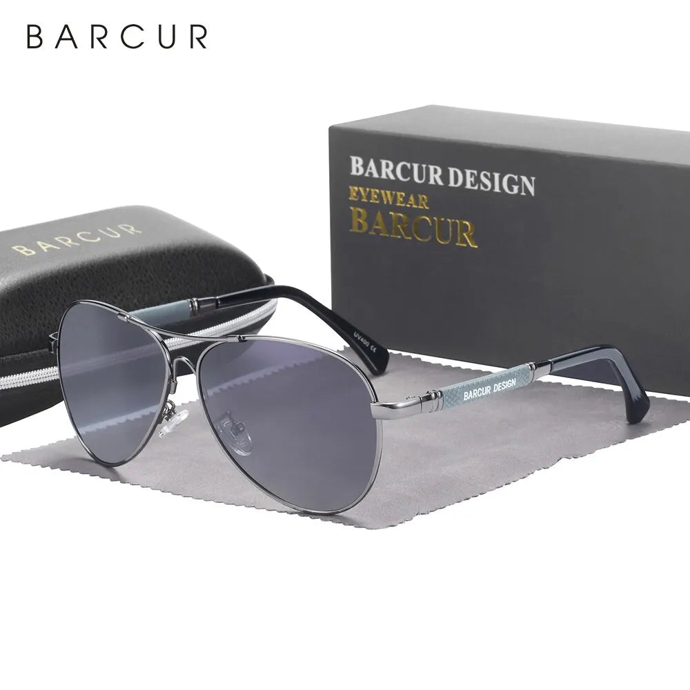 Sonnenbrille Pilot Memory-Rahmen Farbverlauf Spiegel polarisiert Unisex