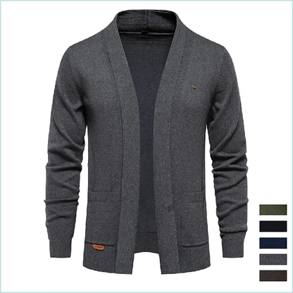 Baumwolle Strickjacke für Männer Qualität Herren Pullover Mode Turn Down Kragen Strick pullover für Männer