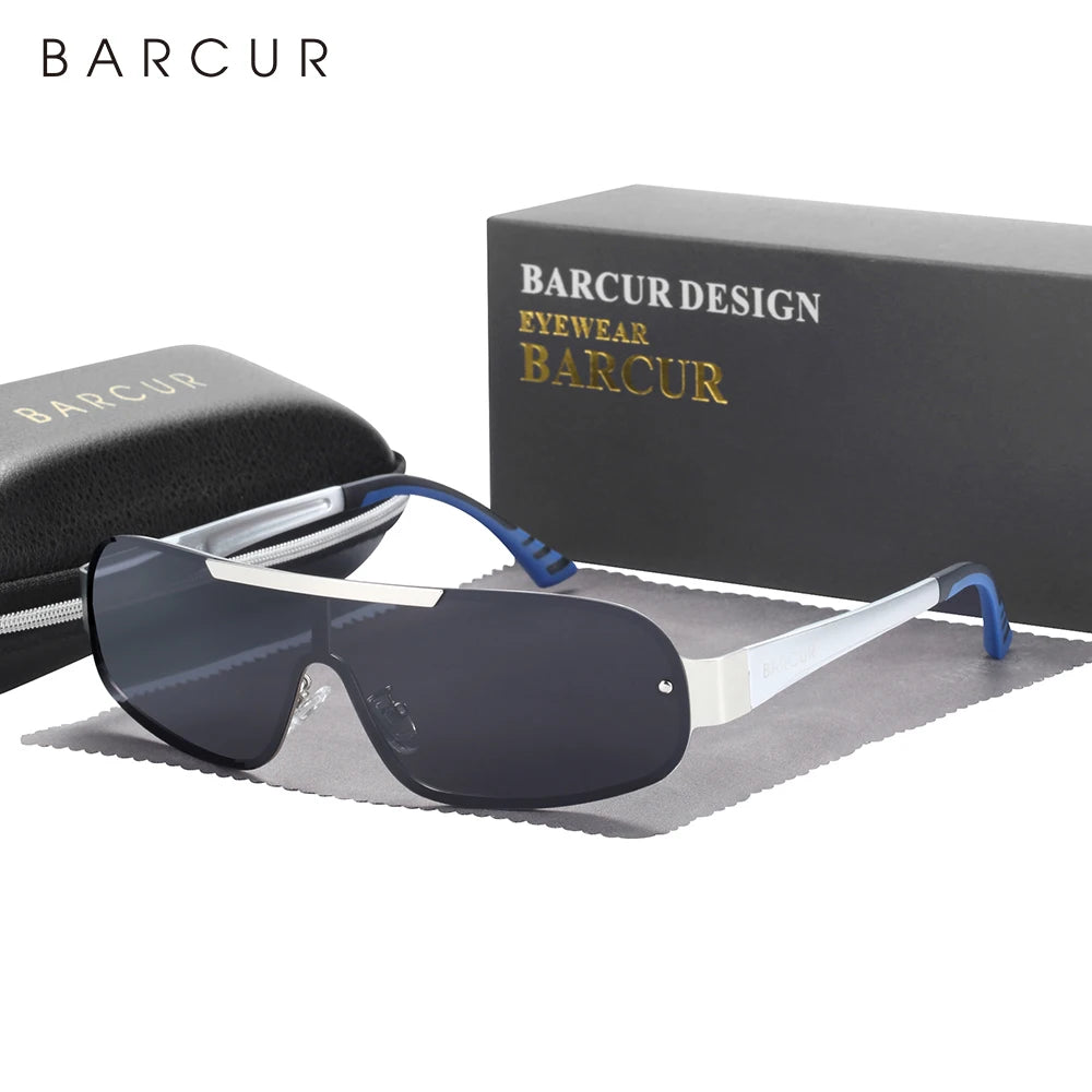 Sonnenbrille Pilot Al-Mg schmal polarisiert UV400 Sport Herren