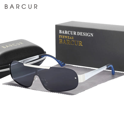 Sonnenbrille Pilot Al-Mg schmal polarisiert UV400 Sport Herren