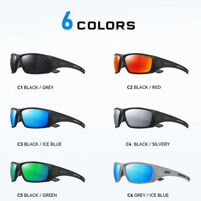 Sonnenbrille Radfahren TR90 polarisiert 1,2mm Glas Gummisteg Herren