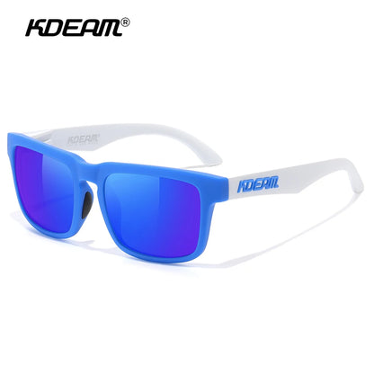 Sonnenbrille polarisiert bunt Outdoor Wandern Reißverschlussetui Unisex