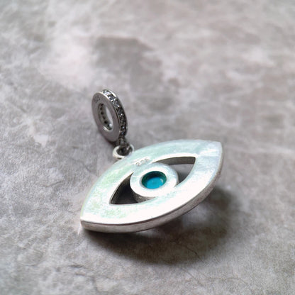 Damen-Charm Türkis Auge Nazar Vintage aus Sterlingsilber