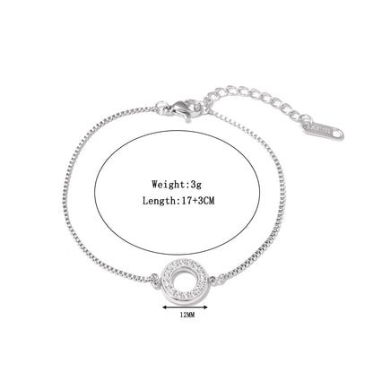 Damen-Armreif mit geometrischem Zirkonia-Design
