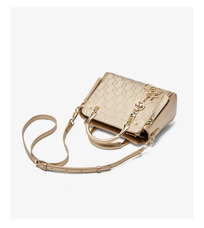 Damen Schultertasche Aus Rindsleder Mit Elegantem Design