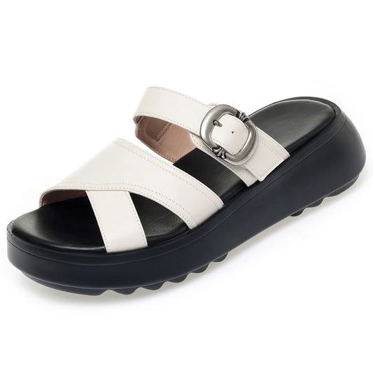 Damen Plattform Hausschuhe Römisch Strandschuhe
