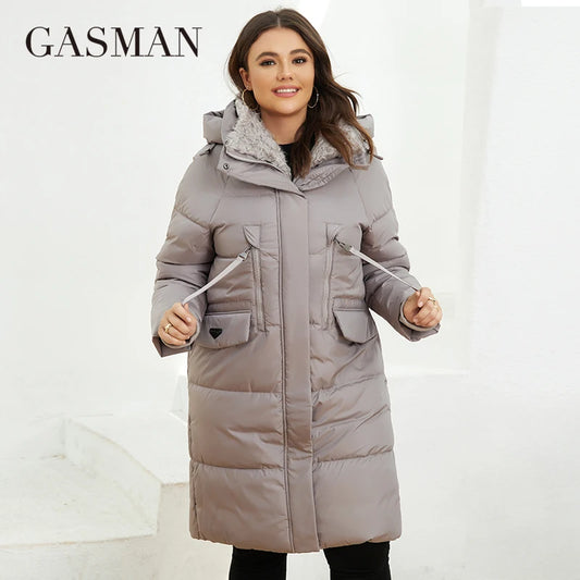 Damen-Parka mit Stehkragen, Kapuze und schlanker Passform – warm und modisch für den Alltag
