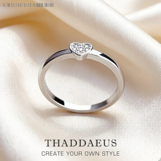 Damen-Ring Liebesherz romantisch aus Sterlingsilber