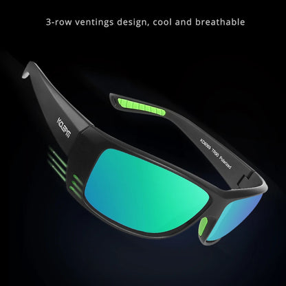Sonnenbrille Sport TR90 polarisiert UV400 Belüftung leicht Herren
