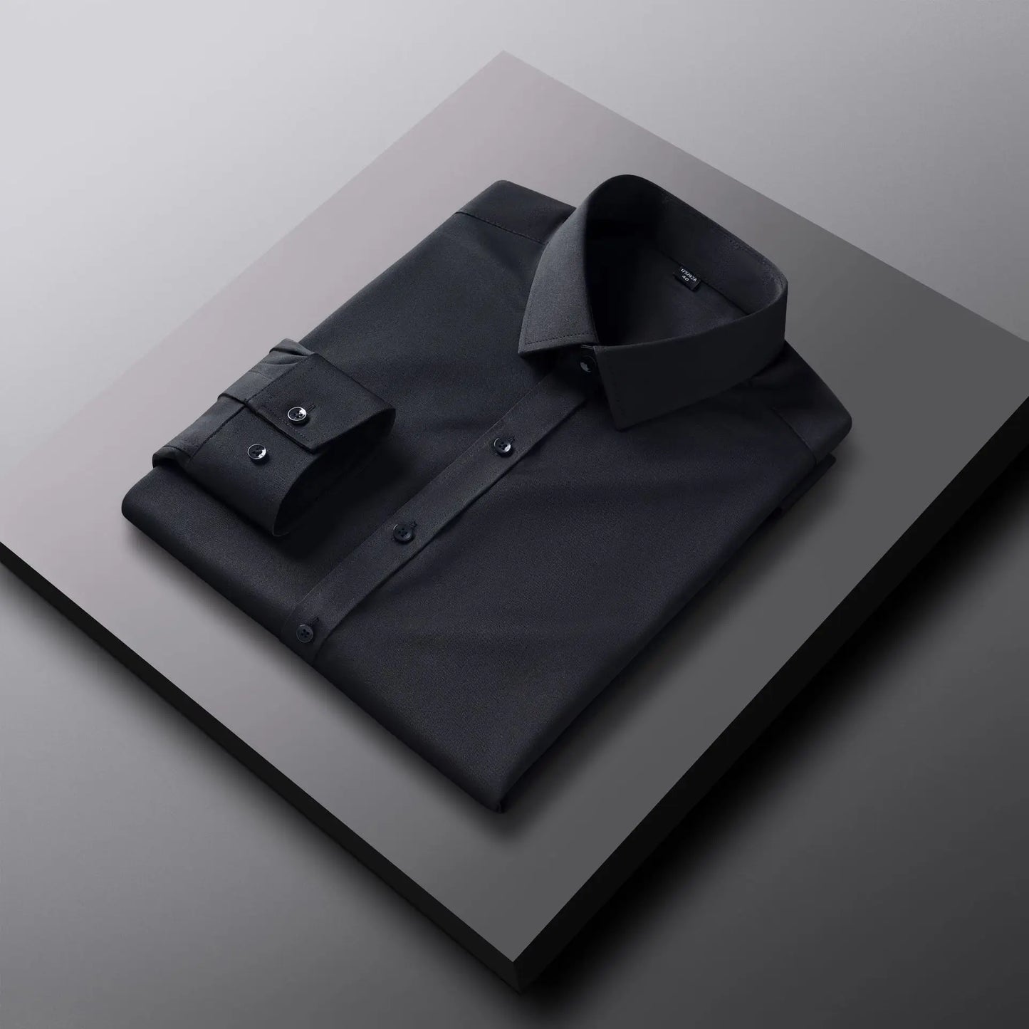 Modisches Herren-Langarmshirt mit Stehkragen und Print – lässiger Pullover für den Alltag
